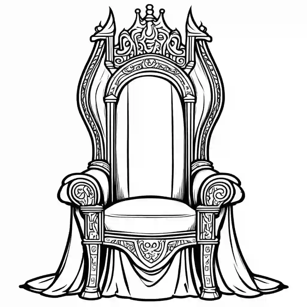 Royal Thrones coloring pages